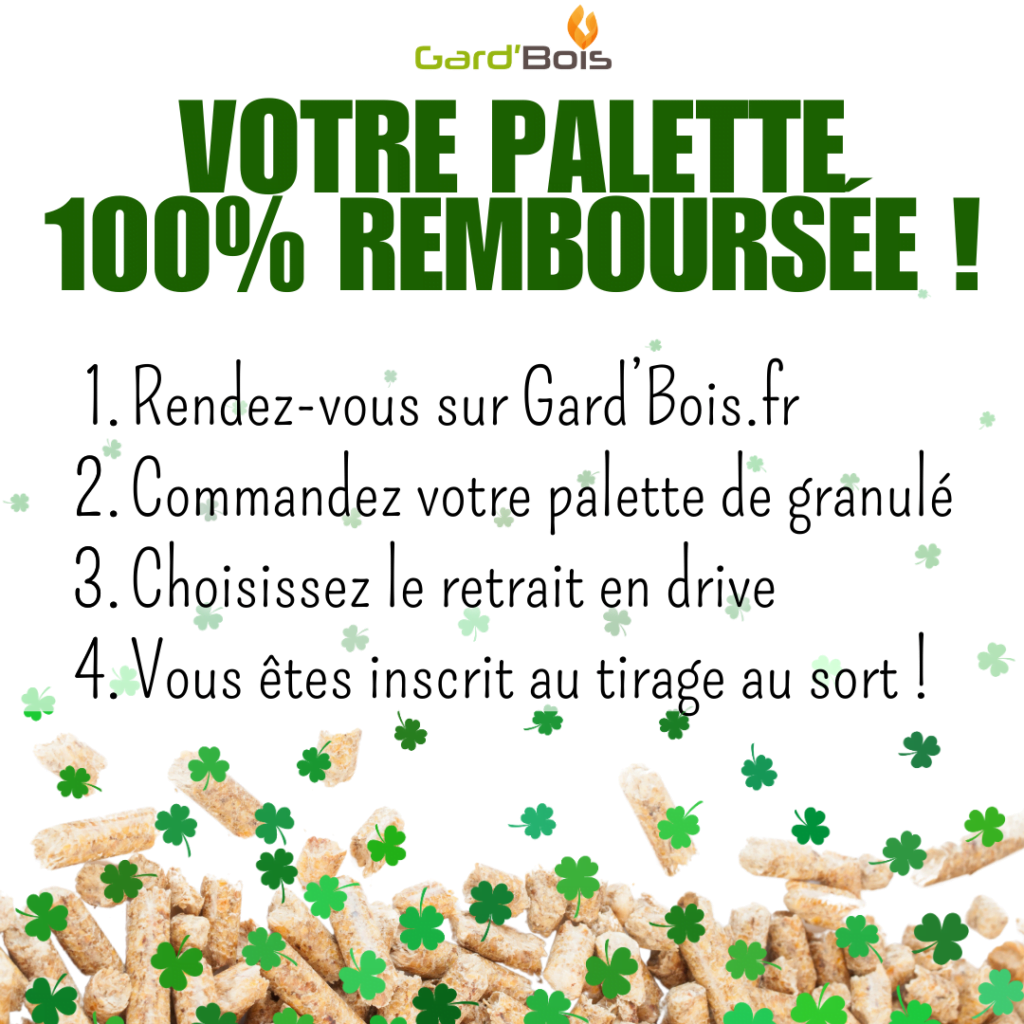 Granulé de bois offert
